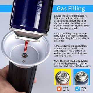 Soplete de cocina, recargable, soplete culinario c