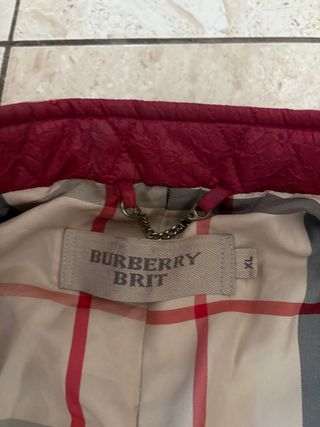 Giubbotto Burberry Brit donna rosso