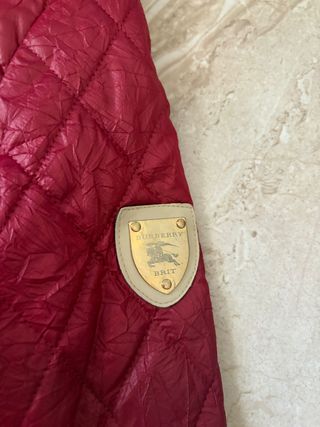 Giubbotto Burberry Brit donna rosso