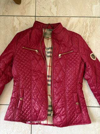 Giubbotto Burberry Brit donna rosso
