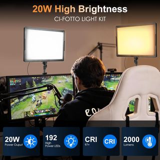 Kit Luces LED Foco Foto Video Estudio