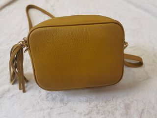 Bolso de hombro para mujer de piel auténtica