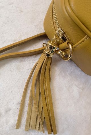 Bolso de hombro para mujer de piel auténtica