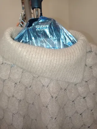 Maglione collo alto color cachi taglia 44