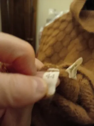 Maglione collo alto color cachi taglia 44