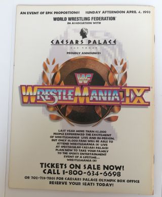 WWF WWE Magazine wrestling vintage marzo 1993