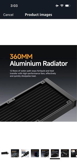 Iota L36 BK CPU Liquid Cooler with Digital Display