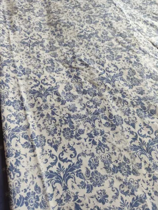 Funda Nórdica Azul y Blanco de algodón percal
