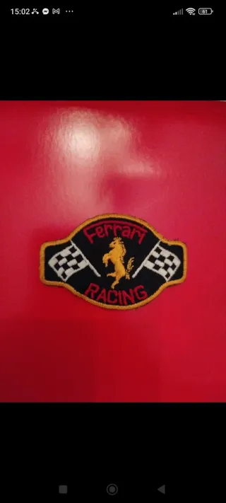 Toppa Patch Ferrari Racing Vintage