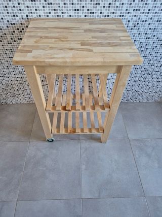 Carrito Auxiliar Cocina Madera