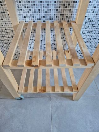 Carrito Auxiliar Cocina Madera