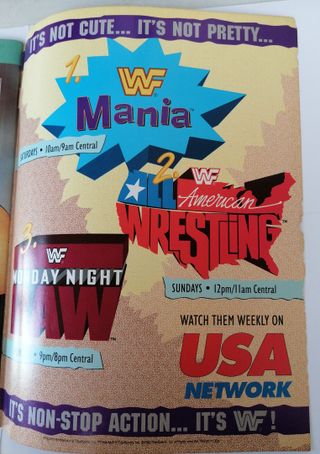 WWF WWE Magazine wrestling vintage maggio 1993