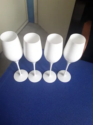 4 Calici Champagne Anna Codorniu Bianchi opachi