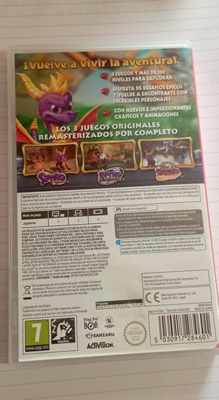 Spyro Reignited Trilogy Switch