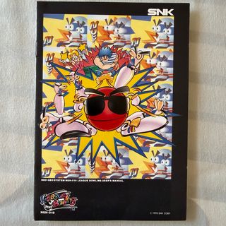 Manual League Bowling Neo Geo AES USA