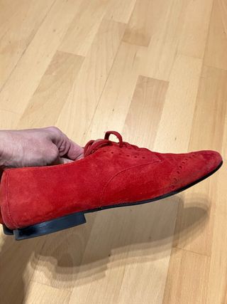 Zapatos rojos ante mujer T39