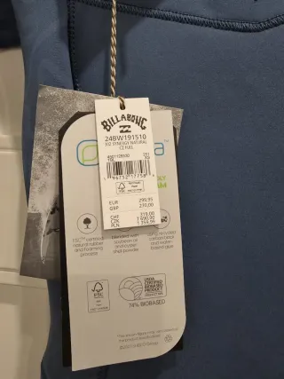 Traje de surf Billabong mujer azul