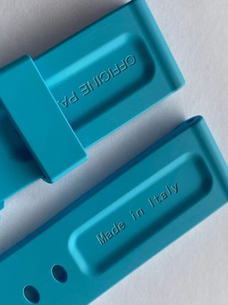 Cinturino gomma 24mm azzurro