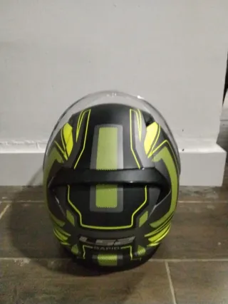 Casco Moto LS2 Negro y Amarillo