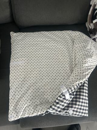 Saco para capazo a cuadros