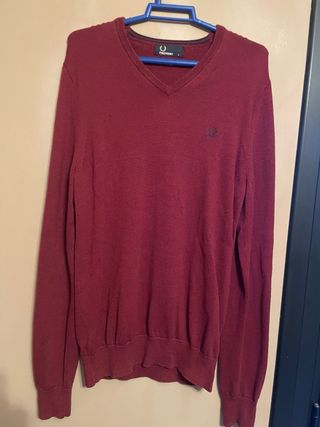 Jersey Fred Perry Burdeos Talla s