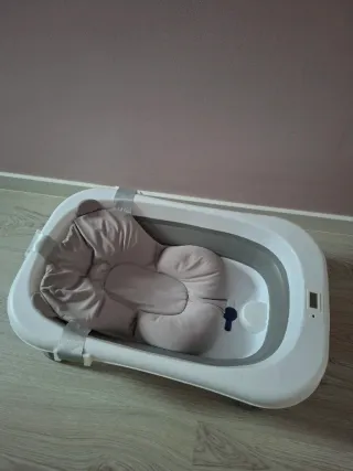 Bañera bebé plegable con cojín