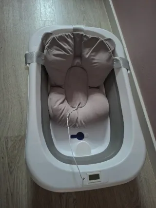 Bañera bebé plegable con cojín