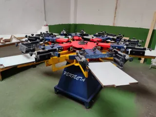 Pulpo de Serigrafía de 6 Brazos.