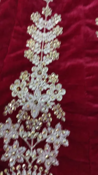 Kaftan indiano velluto e decori baby