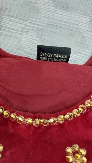 Kaftan indiano velluto e decori baby