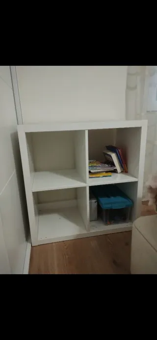 KALLAX Estantería, blanco, 77x77 cm