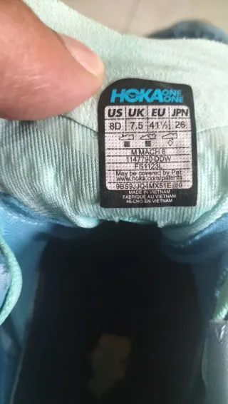 Zapatillas Hoka Azul y Verde