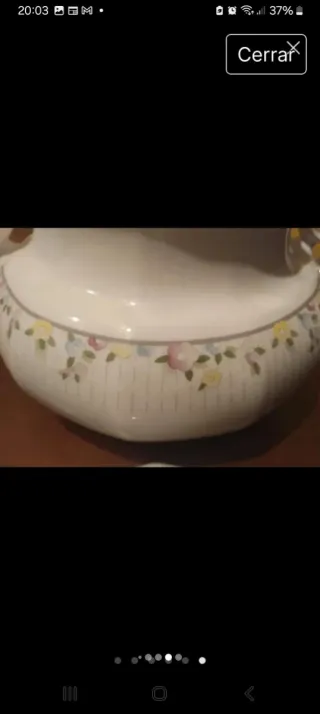 Sopera Santa Clara Porcelana Flores