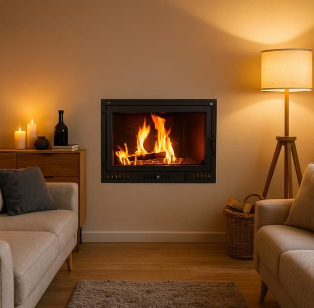 Insertable  Estufa  Leña Ventilada MAD2043