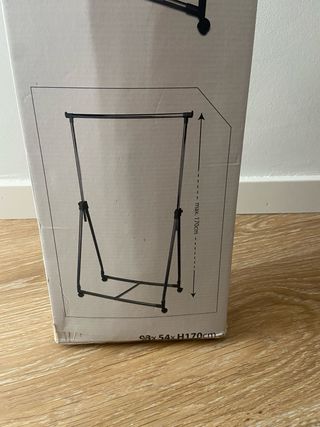 Burro perchero ropa metálico