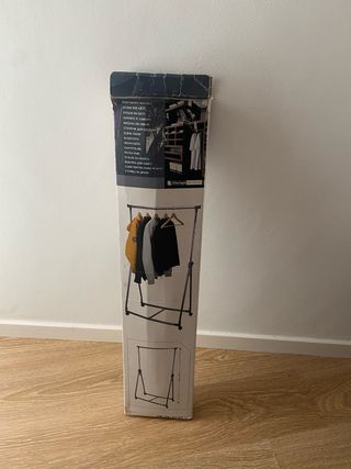 Burro perchero ropa metálico