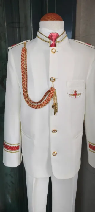 Traje Almirante Niño Marfil Blanco Talla 12