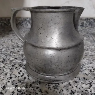 Jarra de colección en auténtico peltre alemán (Zin