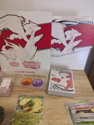 Lote 🇬🇧 Etb White flare abierta pokemon tcg