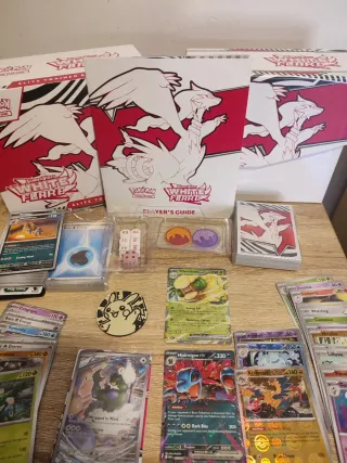 Lote 🇬🇧 Etb White flare abierta pokemon tcg