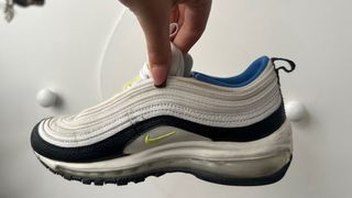 Nike Air Max 97 Velcro Patch Azul Blanco Amarillo