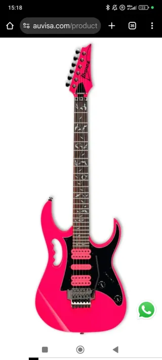 Guitarra Ibanez Jamm Pink