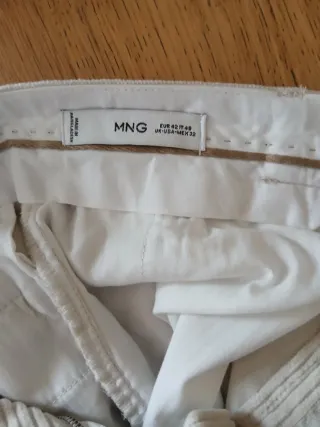 Pantalón Mango Hombre Beige Talla L