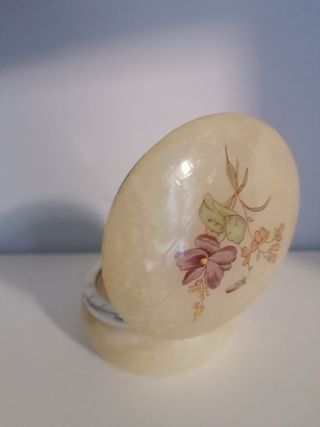 Portagioie in alabastro (2 pezzi)