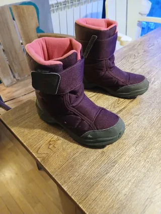 Botas nieve niña T.35 impermeables