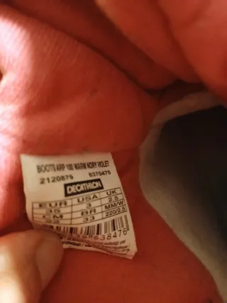 Botas nieve niña T.35 impermeables