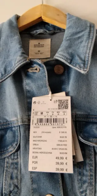 Chaqueta vaquera Springfield Talla M