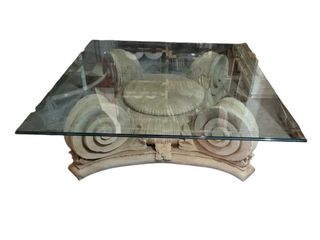 Mesa de centro estilo romano imitación piedra