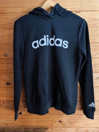 Sudadera Adidas Color Negro y Blanco Talla XS.
