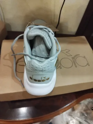 Scarpe donna Diadora Eagle 5 running grigio oro